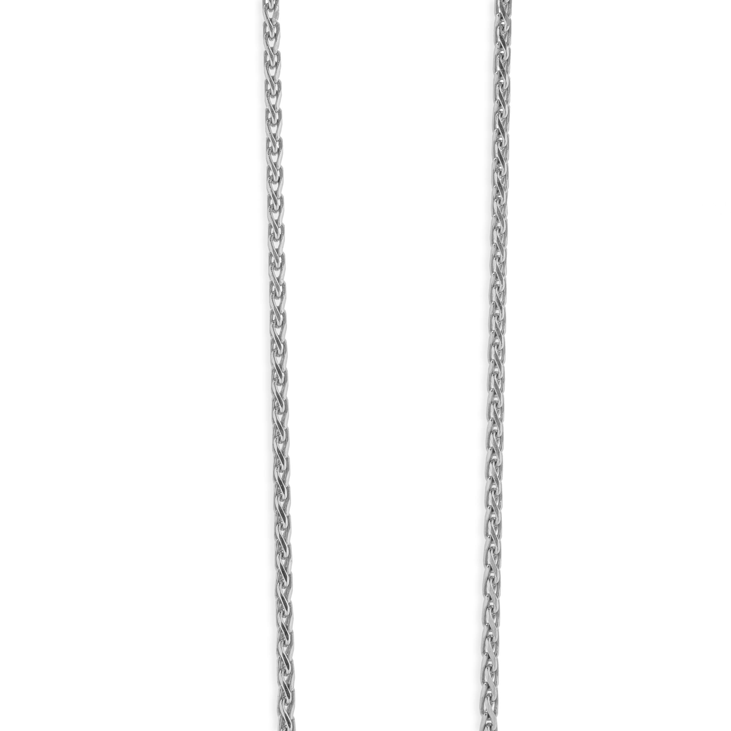 10/14 Collana con cuore spezzato in oro bianco con diamanti e smalto In condizioni ottime in vendita a Scottsdale, AZ