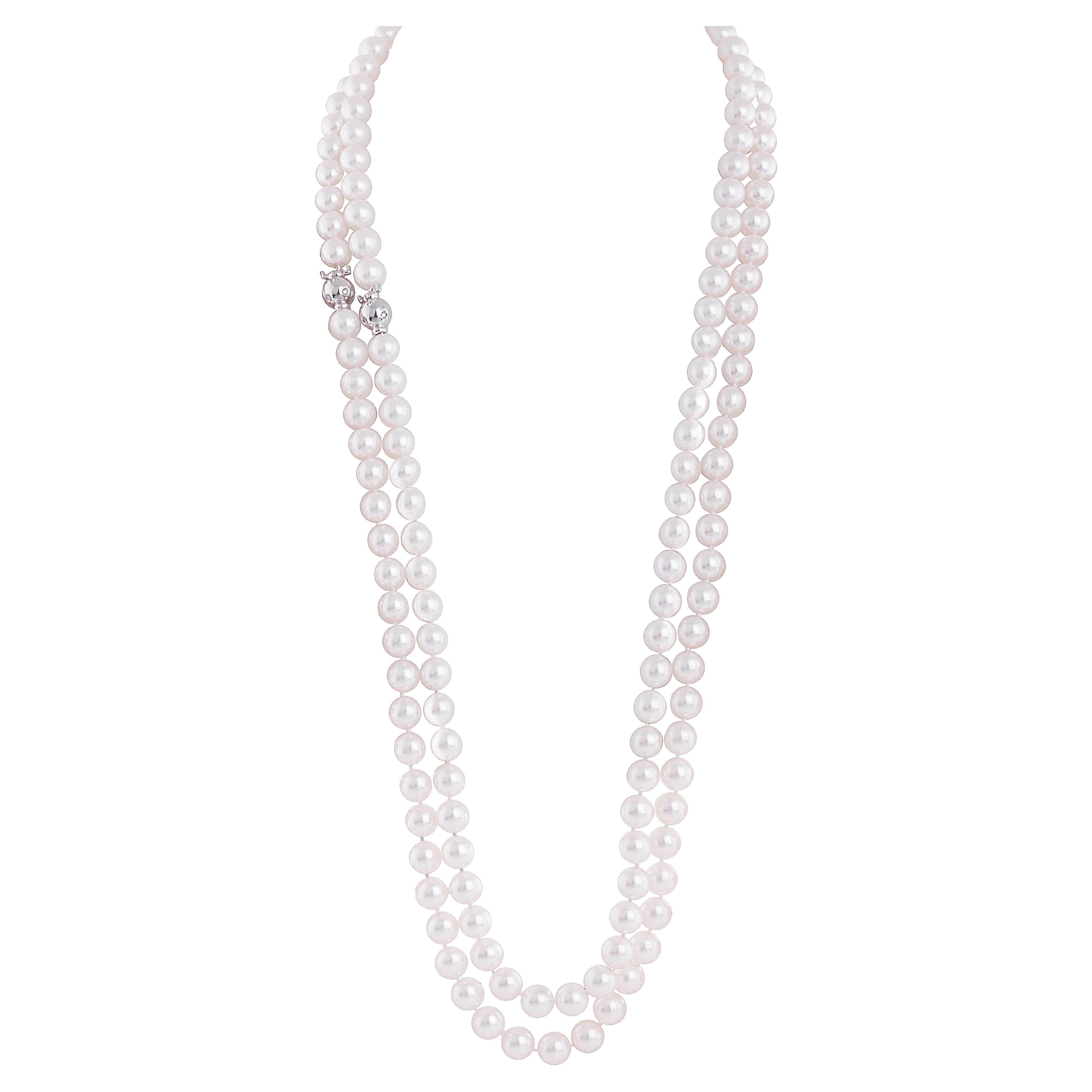 10/9,5 mm Doppelperlenkette Design von Ella Gafter