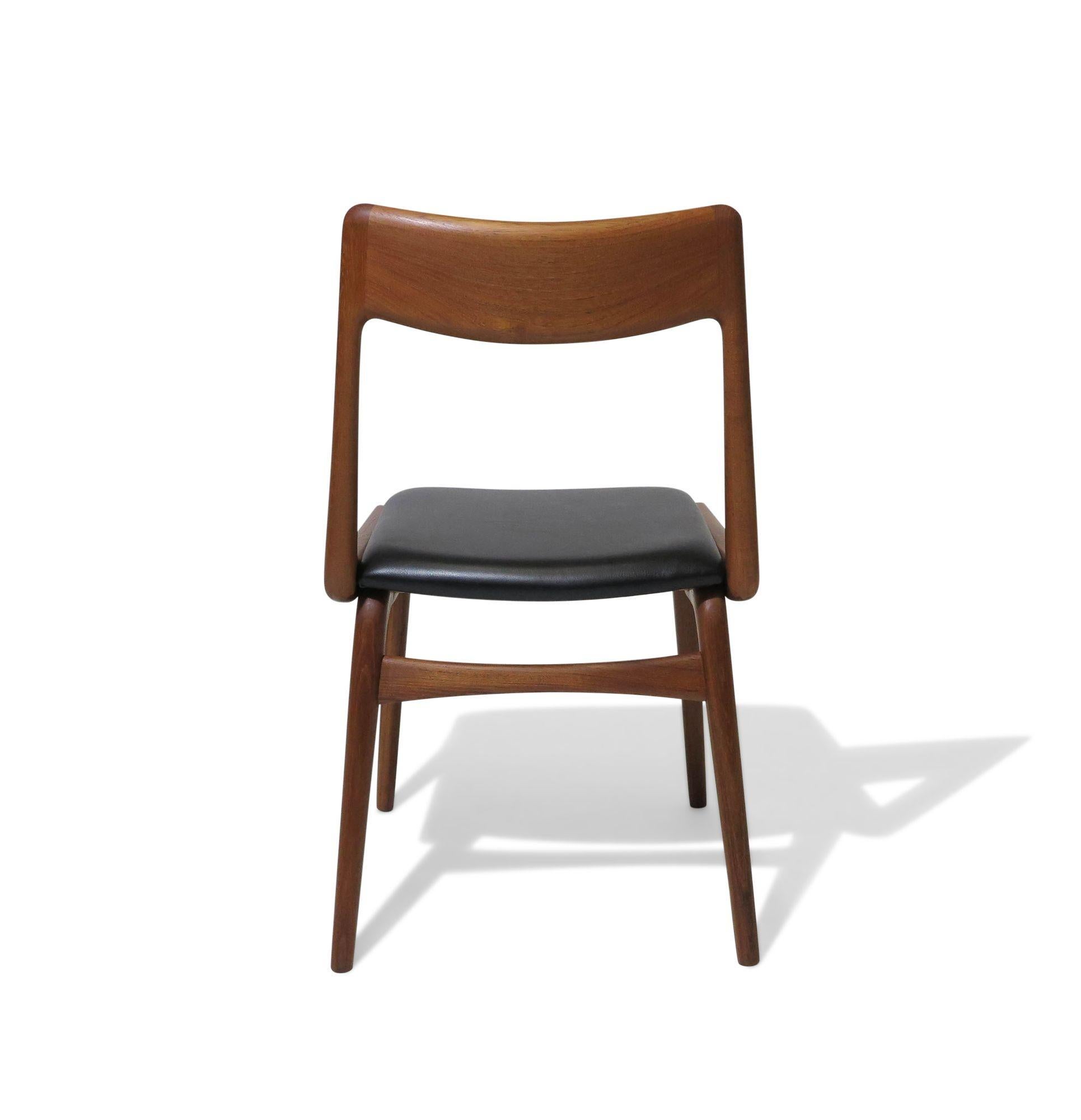 10 Alfred Christensen Boomerang Danish Teak Dining Chairs 3