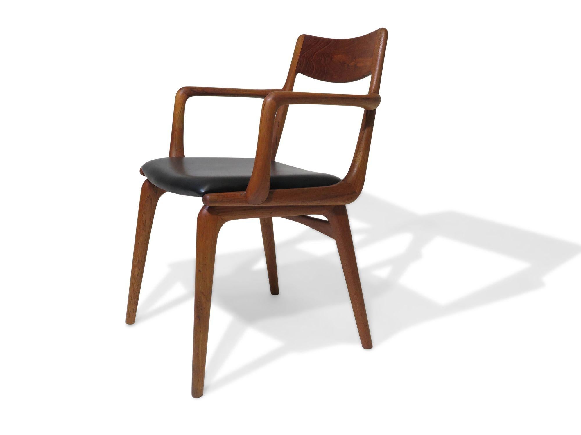 Scandinavian Modern 10 Alfred Christensen Boomerang Danish Teak Dining Chairs