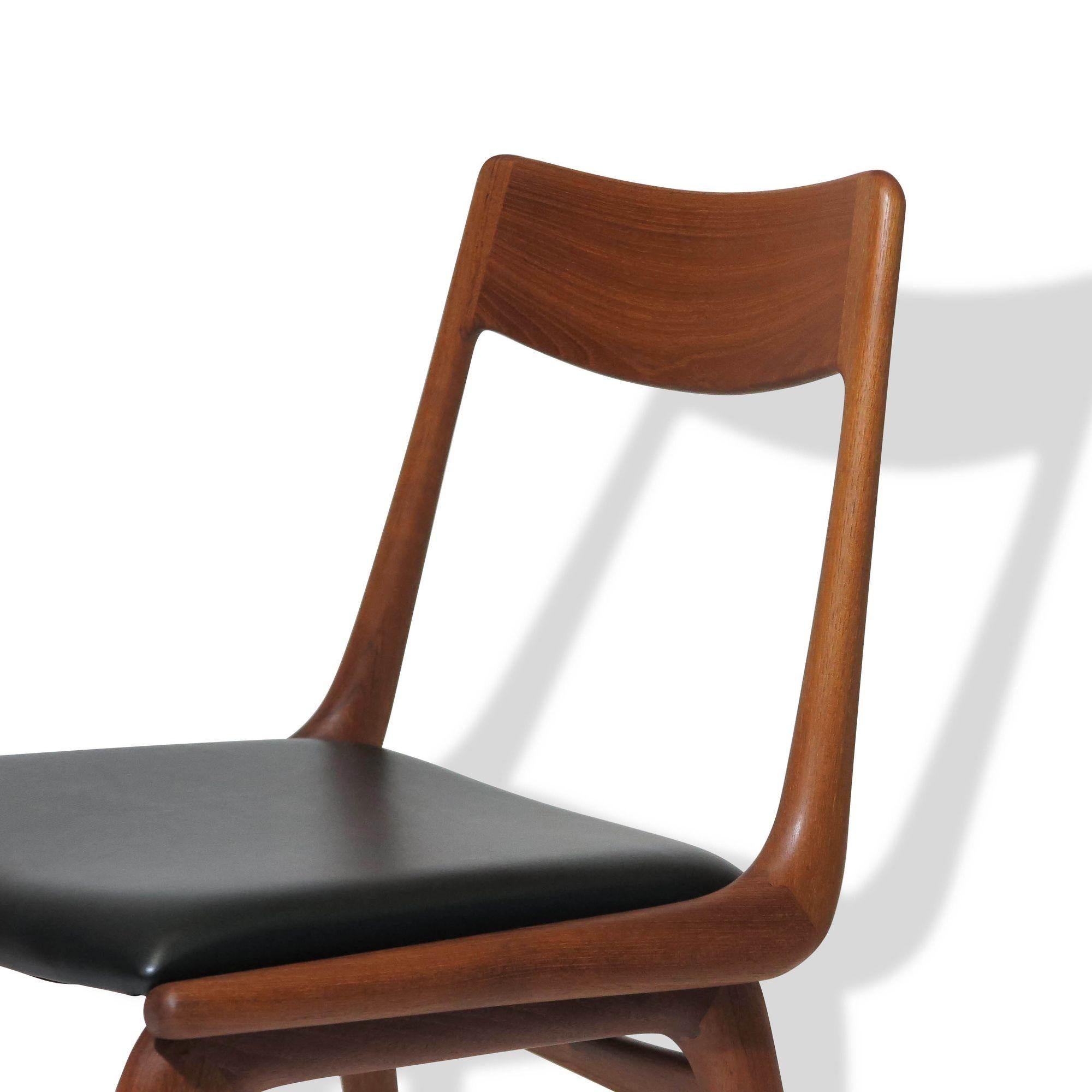 10 Alfred Christensen Boomerang Danish Teak Dining Chairs 1
