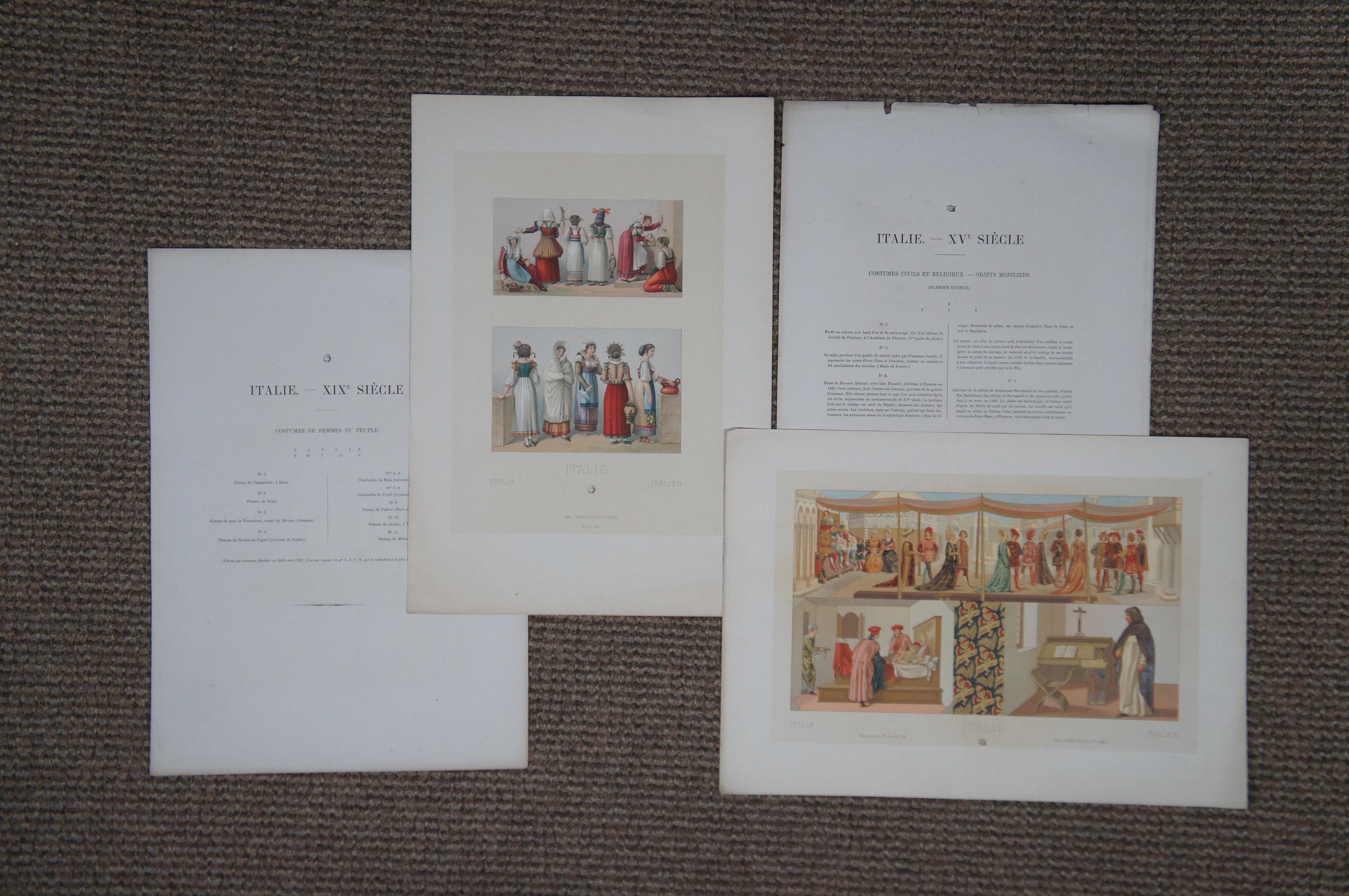 10 antike griechische römische Chromolithographiedrucke des 19. Jahrhunderts Firmin Didot 16