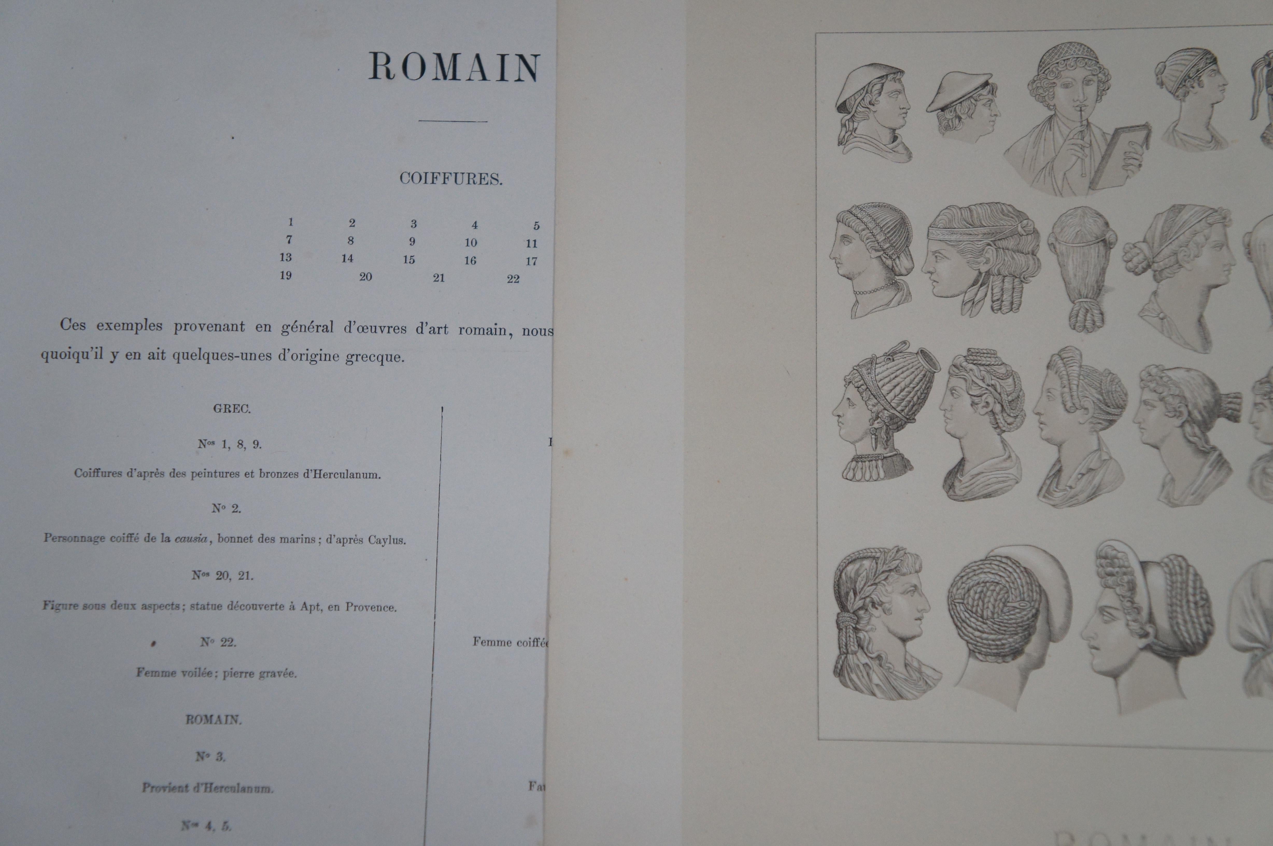 10 antike griechische römische Chromolithographiedrucke des 19. Jahrhunderts Firmin Didot 16