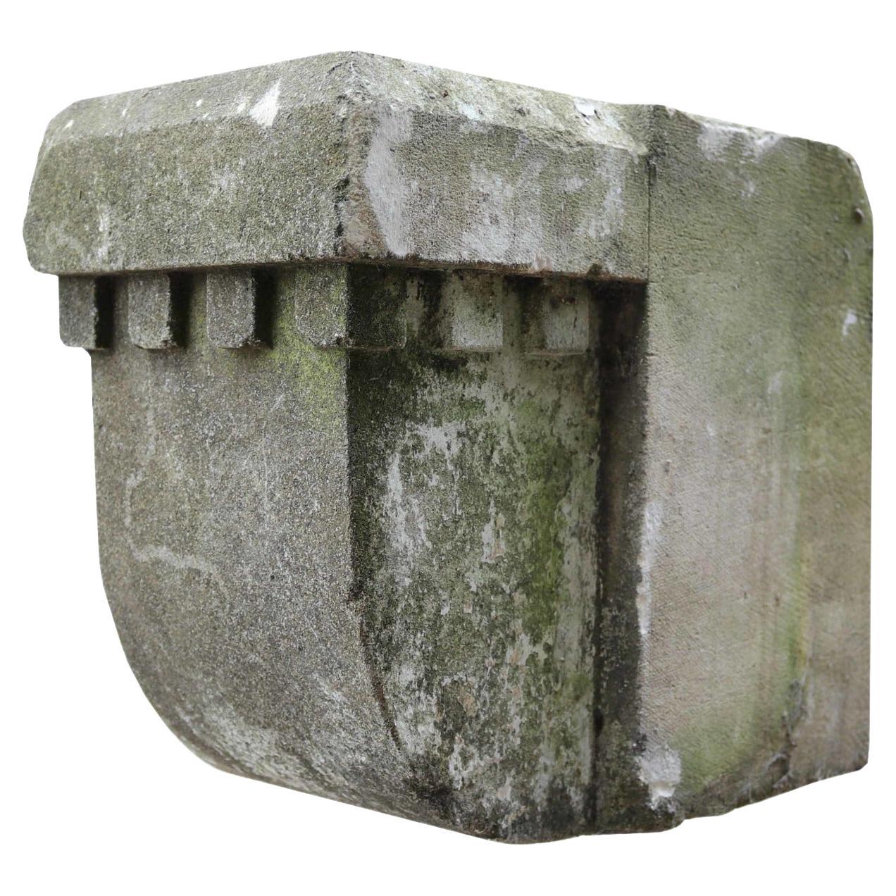 Set von 10 antiken Kalkstein-Korbeln