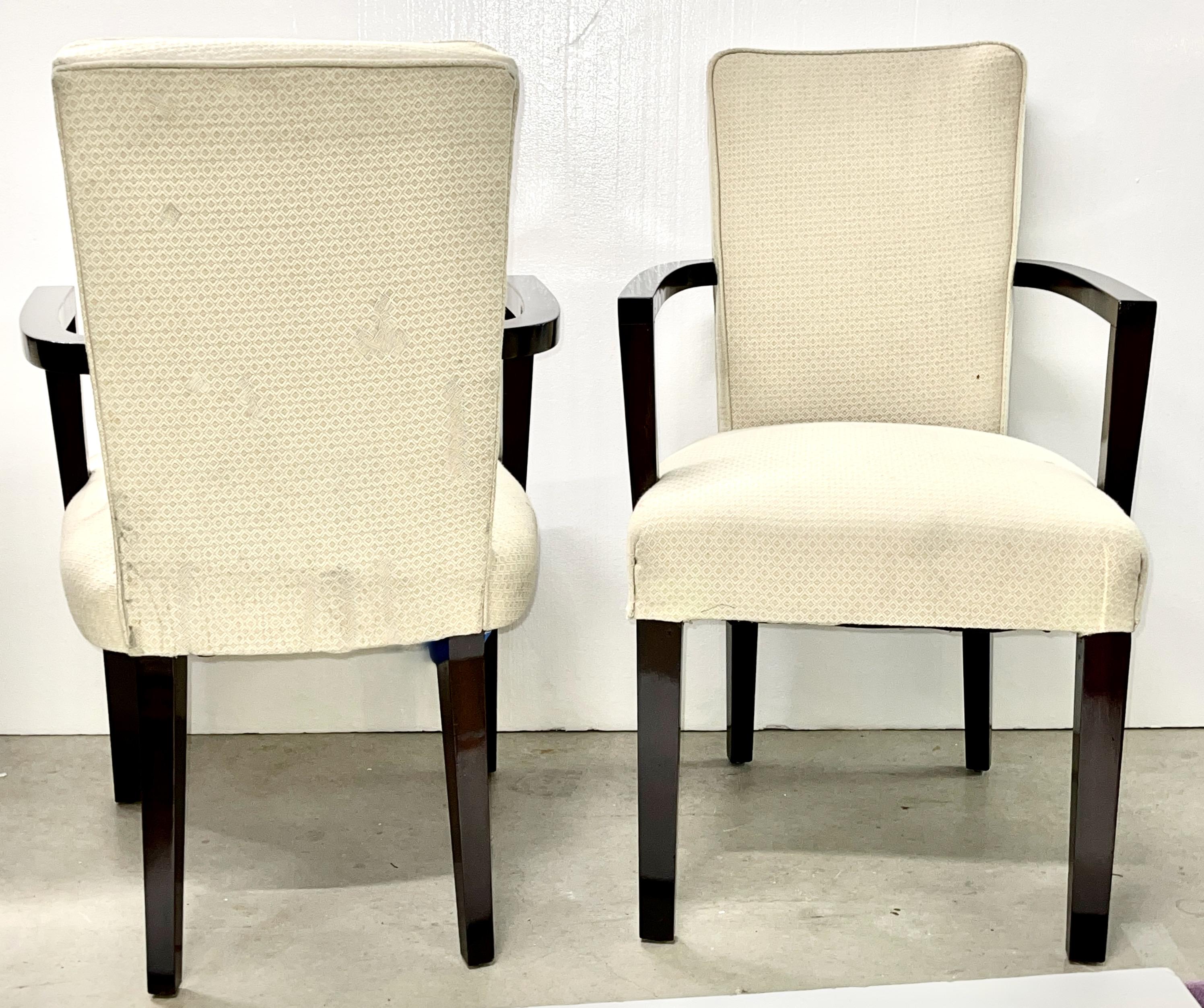Mahogany 10 Archibald Taylor Art Deco Dining Chairs For Sale