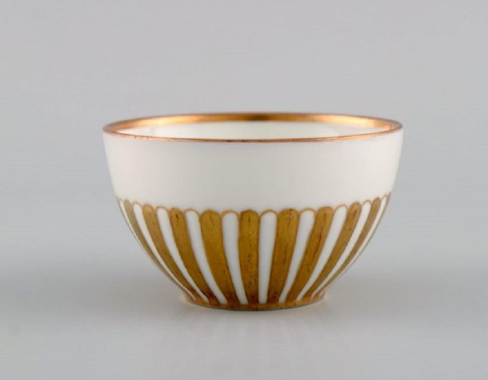 Unknown 10 Art Deco Ariadne Coffee Cups with Saucers in Porcelain, 1930s