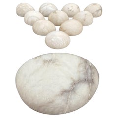 10 Art Deco Stil Timeless Form Mid Century Alabaster Wandleuchter für Projekt