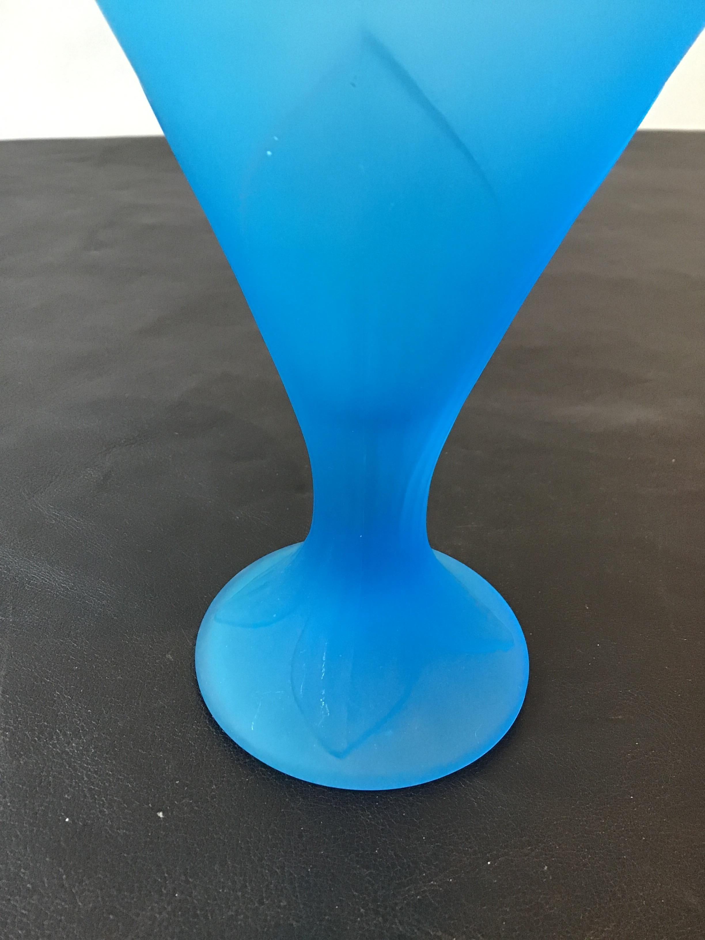 10 Bicchieri da cocktail smerigliati blu degli anni '40 In condizioni buone in vendita a Tarrytown, NY