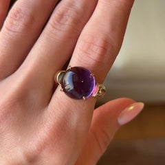 10 Karat Amethyst-Ring aus 18 Karat Gelbgold „Candy“ Kollektion von D&A