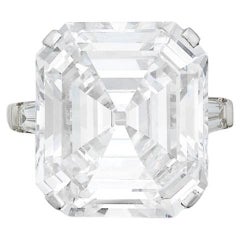 10 Carat Assher Cut Statement Brilliant White VVS 14K White Gold