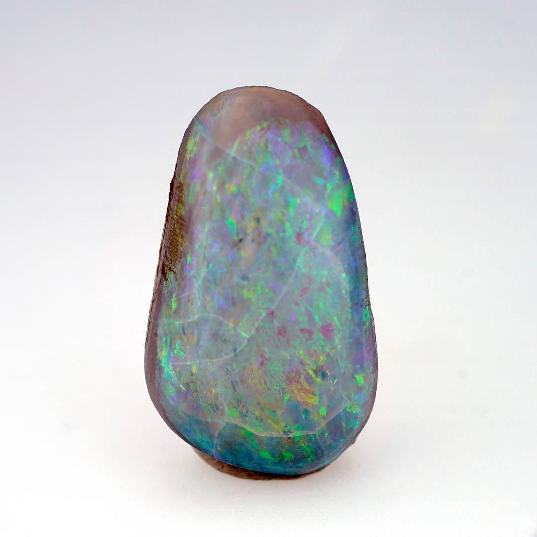 Women's or Men's 10 Carat Australian Boulder Opal Freeform Cabochon For Sale