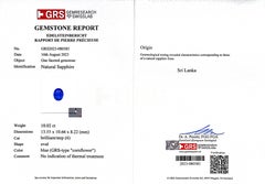 10 Carat Cornflower Blue Sapphire