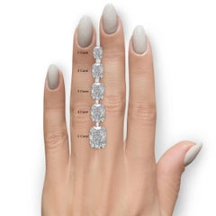 10 Carat Cushion Statement Brilliant White VVS 14K Gold Purity in Perfection