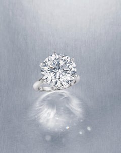 Anillo de Diamante Redondo Golconda de 10 Quilates D VVS1 Tipo IIA  Certificado GIA