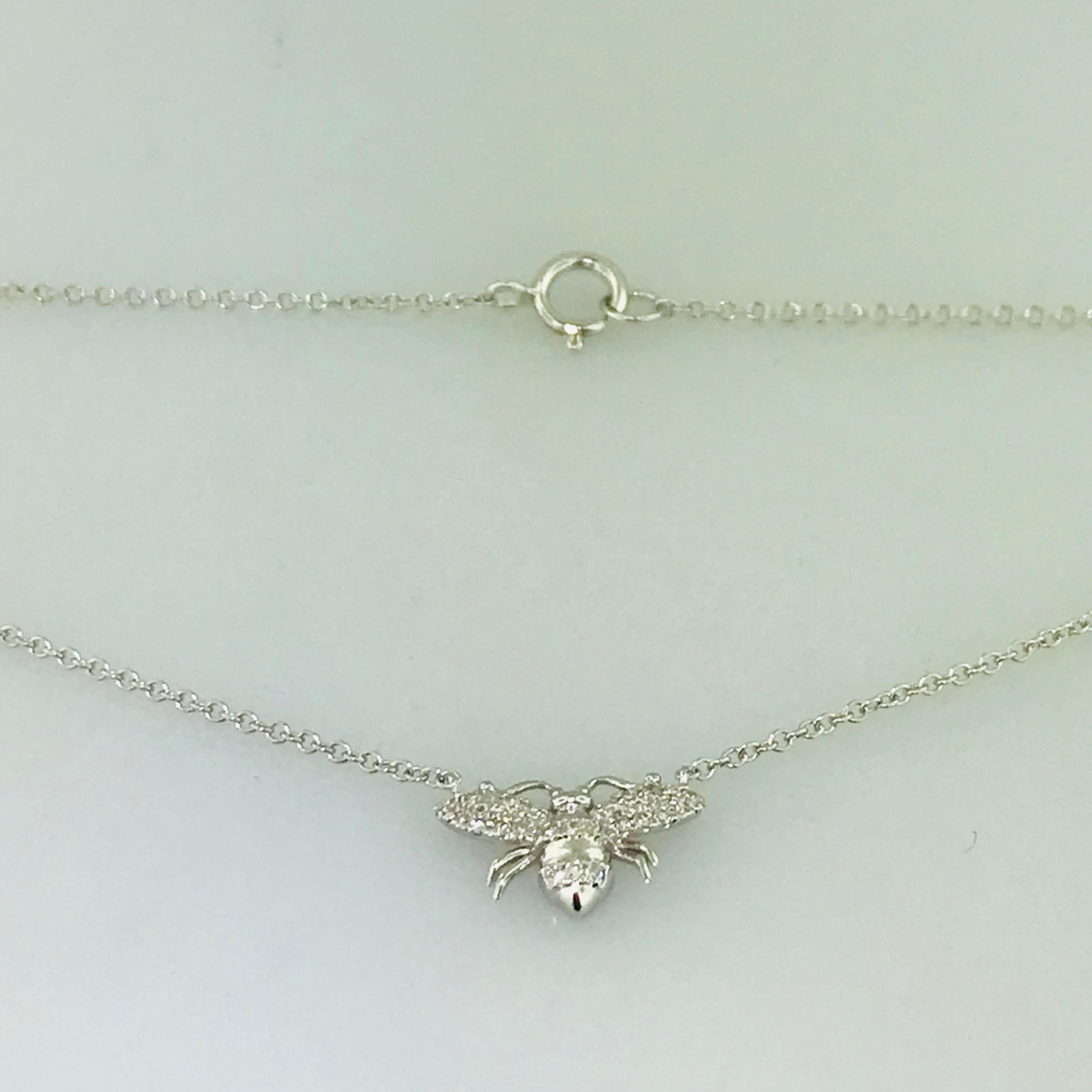 bee diamond necklace