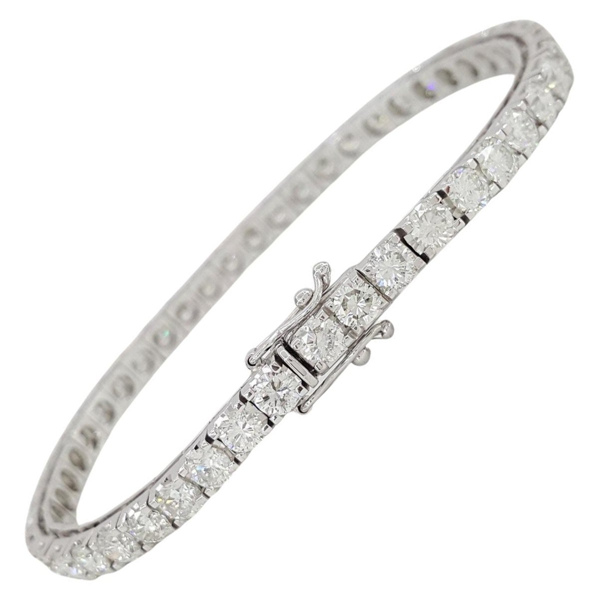 10  Tennisarmband mit Karat Diamanten im Angebot