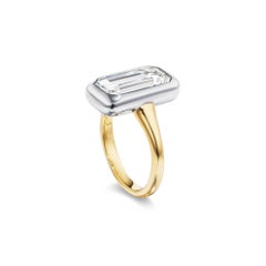 10 Carat Emerald-cut Statement 14K White Gold Grand Palais Radiance