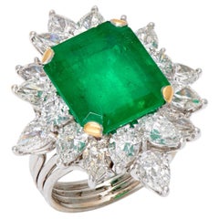 10 Carat Emerald-cut Statement 14K White Gold High Jewellery Supremacy