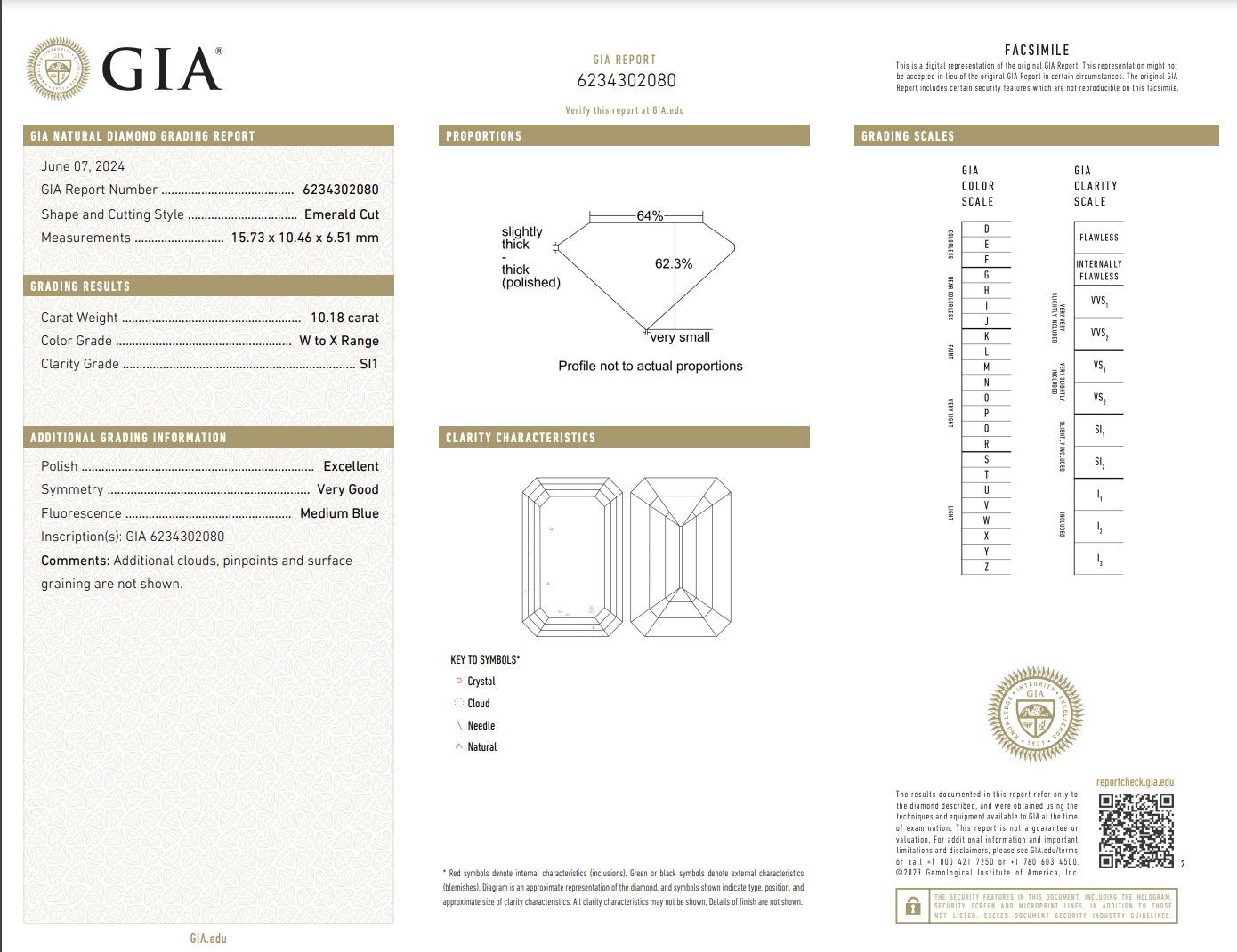 da uomo o donna Anello di fidanzamento con diamante giallo smeraldo da 10 carati in vendita