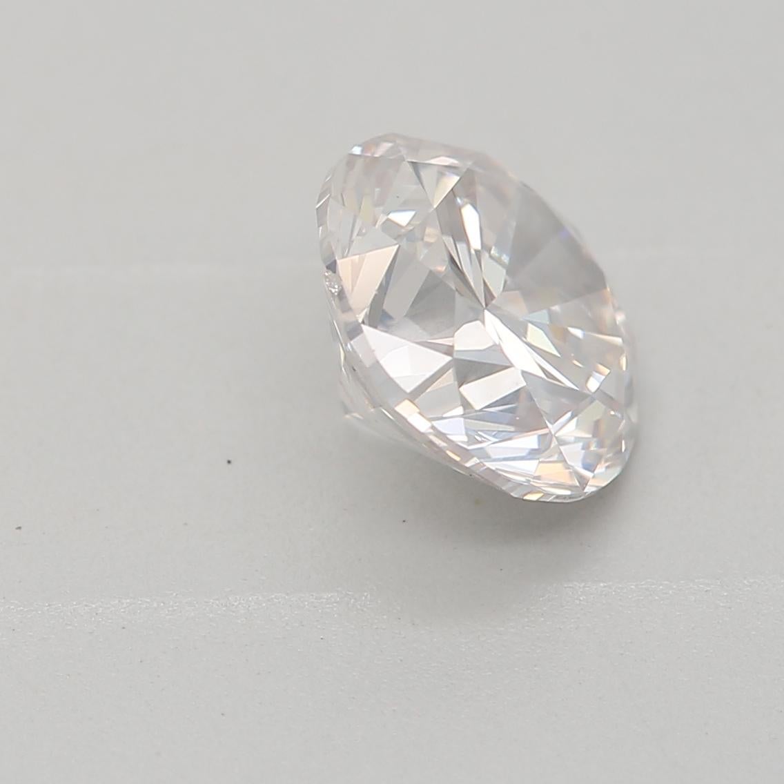 1.00 Carat Faint Pinkish Brown Round Cut Diamond SI2 Clarity GIA Certified For Sale 1