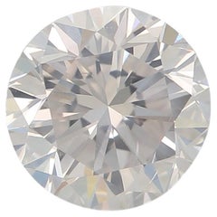 1.00 Carat Faint Pinkish Brown Round Cut Diamond SI2 Clarity GIA Certified