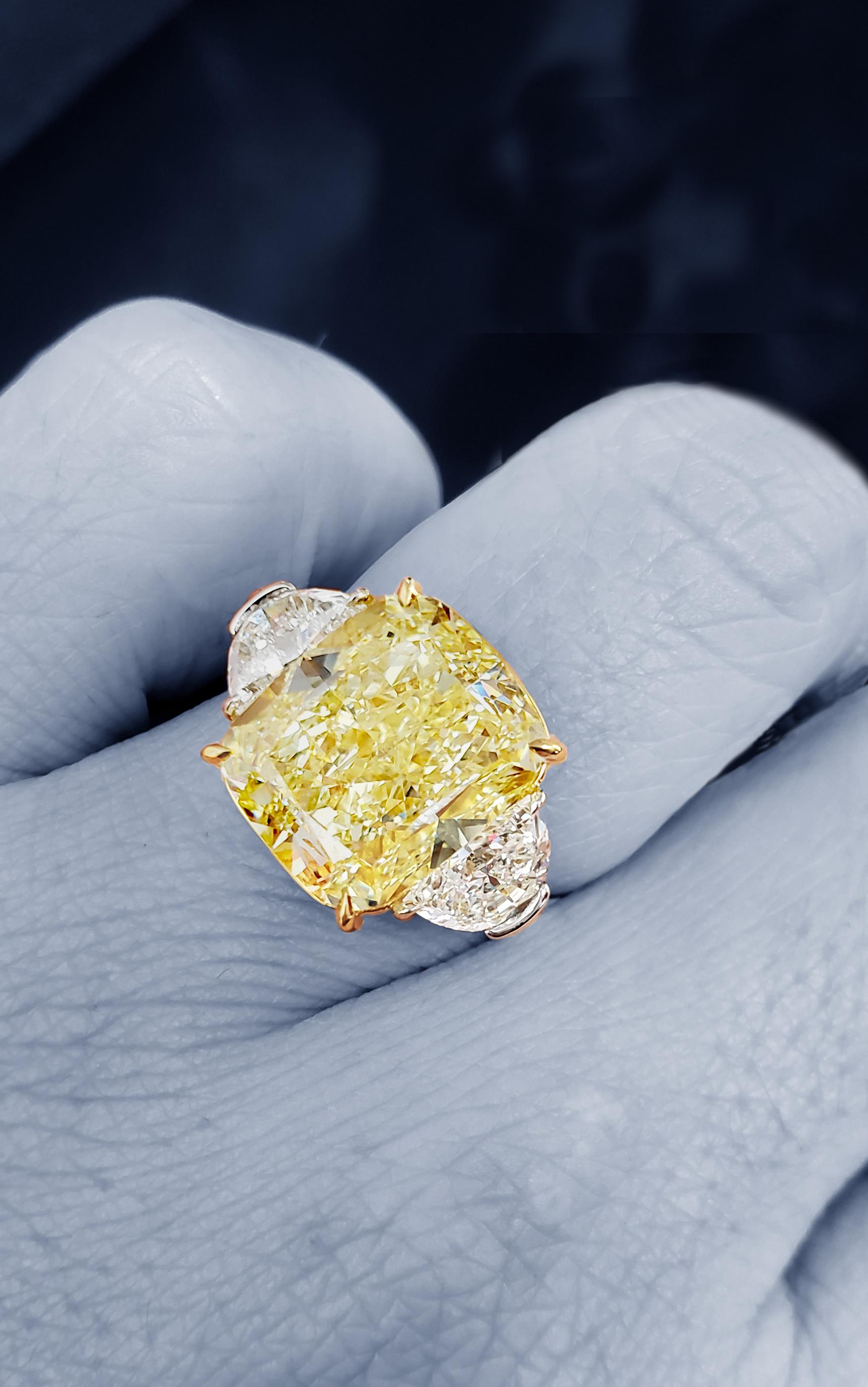 10 carat canary diamond ring price