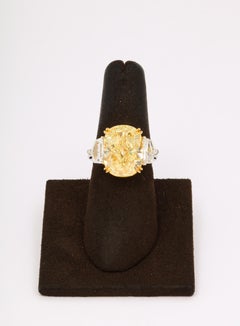 10 Carat Fancy Yellow Diamond Ring