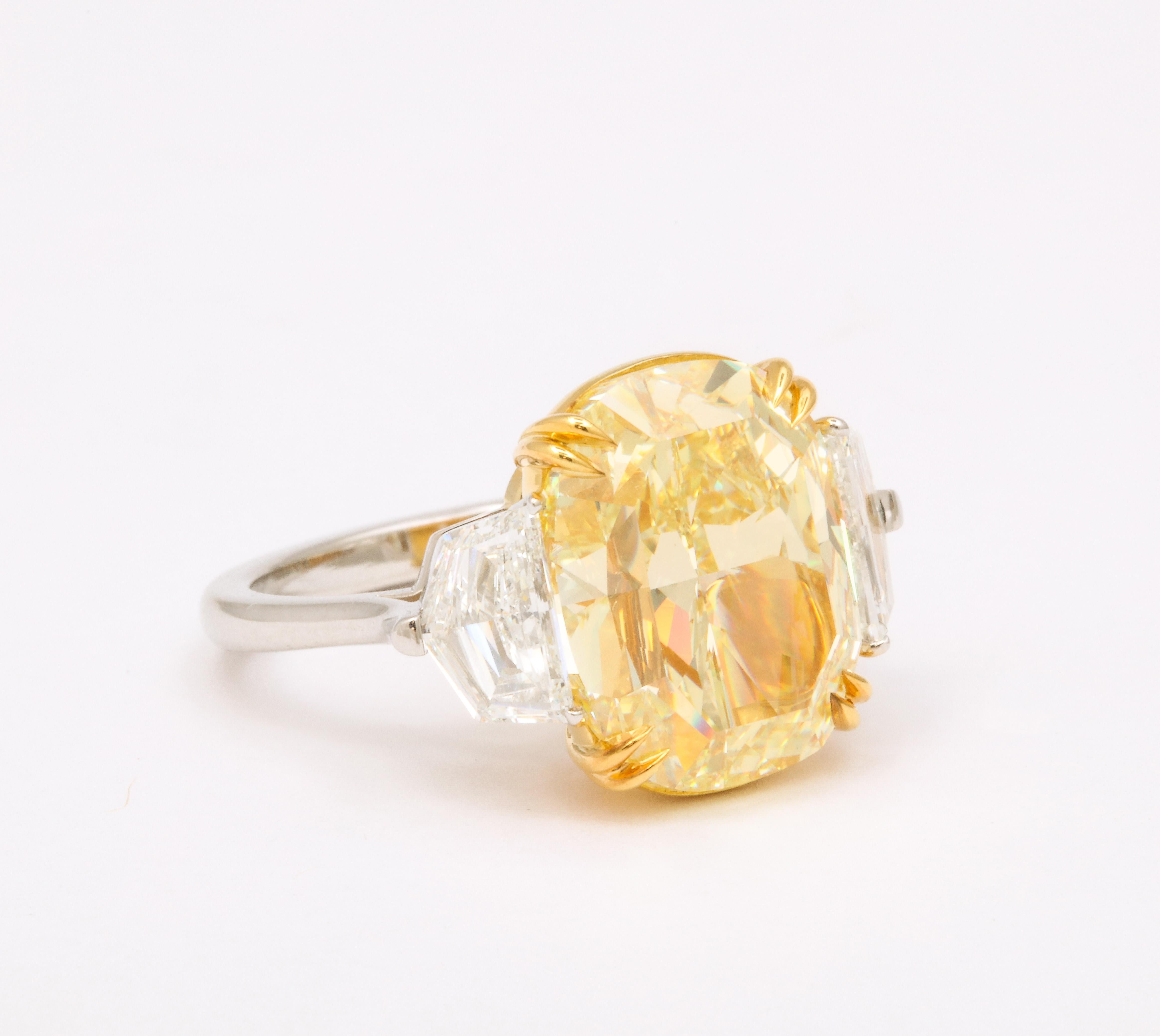10 carat canary diamond ring