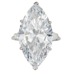 10 Carat Marquise Statement Brilliant White / D color VVS Diamond Ring