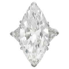 10 Carat Marquise Statement Brilliant White VS Diamond Ring