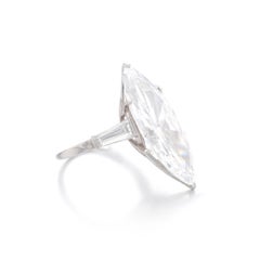 10 Carat Marquise Statement Type IIa Brilliant White / D color FL/IF 14K Gold