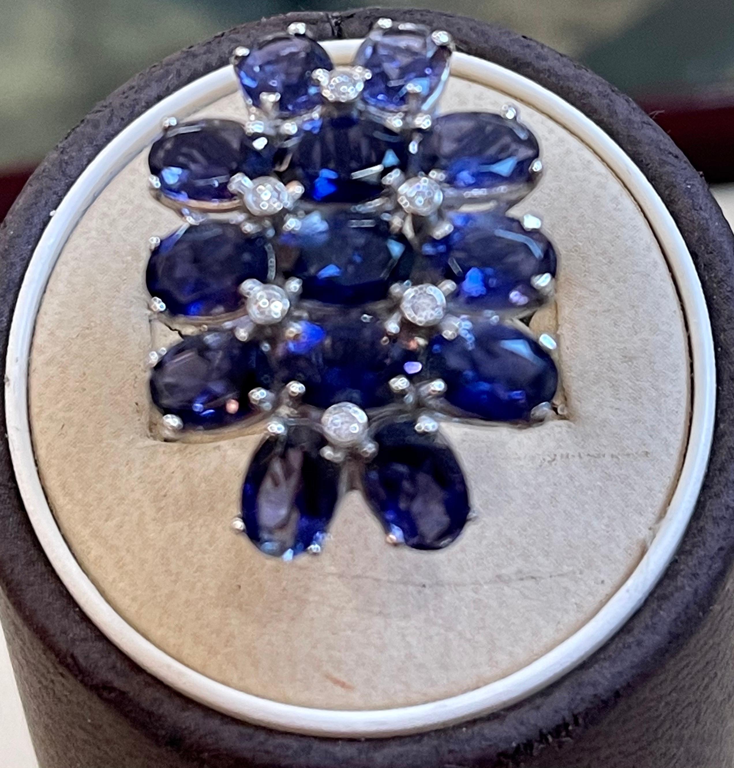 estate iolite engagement ring