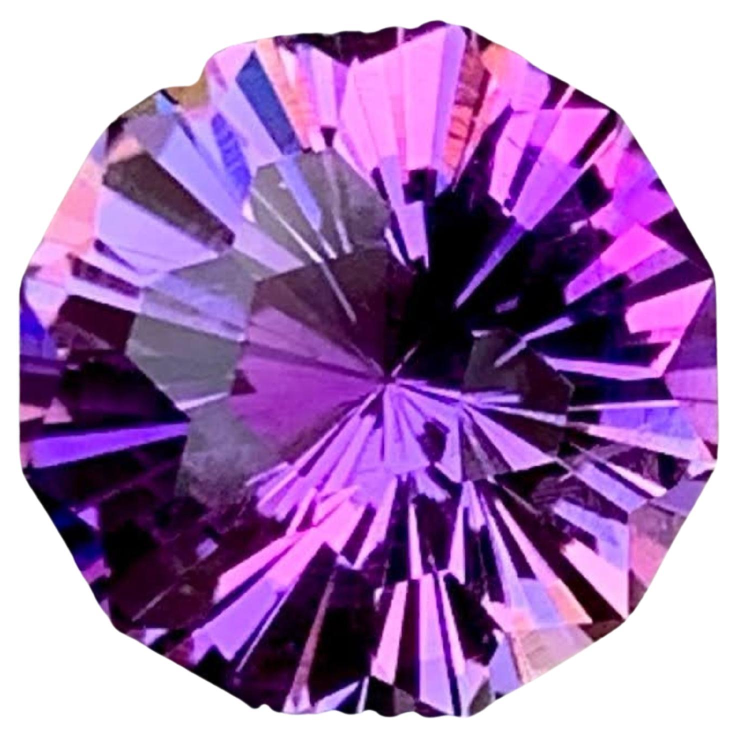 10 Carat Natural Loose Purple Rose Amethyst Fancy Round Cut Brazilian Gemstone (Améthyste rose mauve en vrac, taille ronde fantaisie)