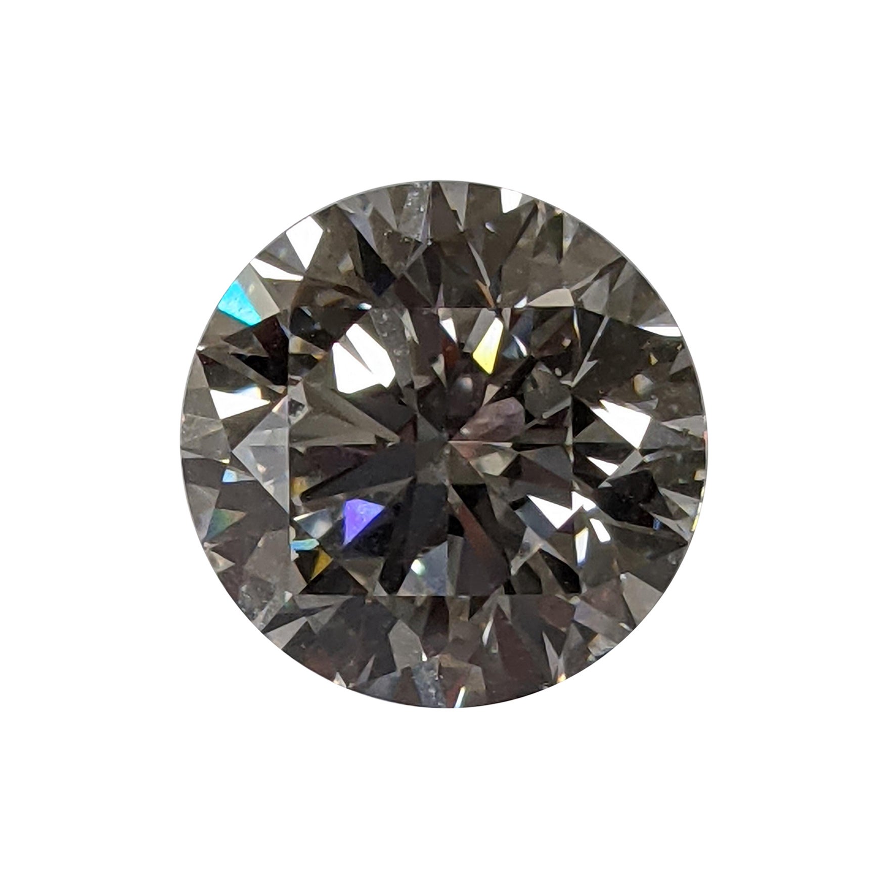 10 Karat natürlicher runder Brillant-Diamant F Farbe VVS2 Reinheit - GIA