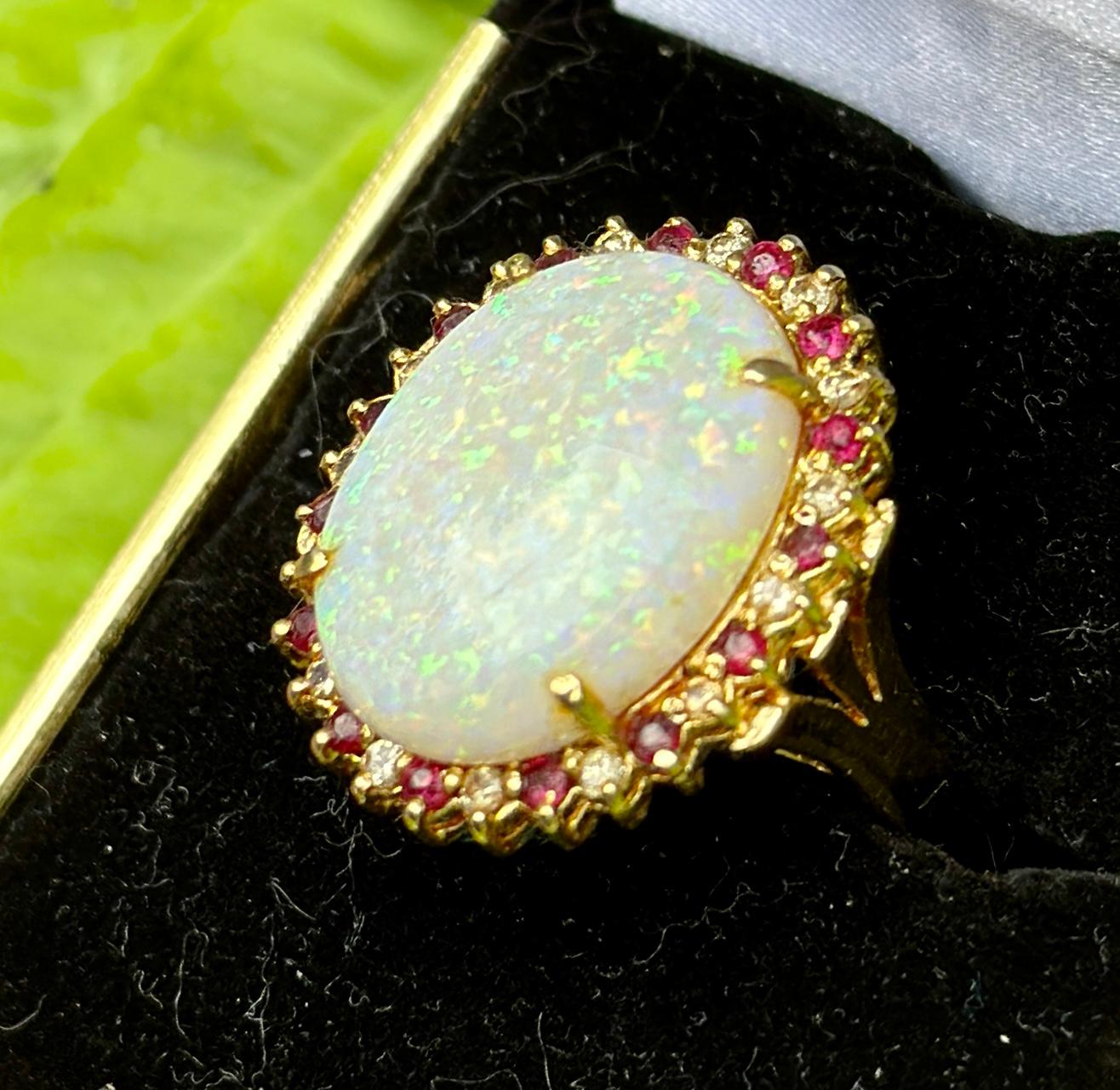 vintage opal rings hollywood