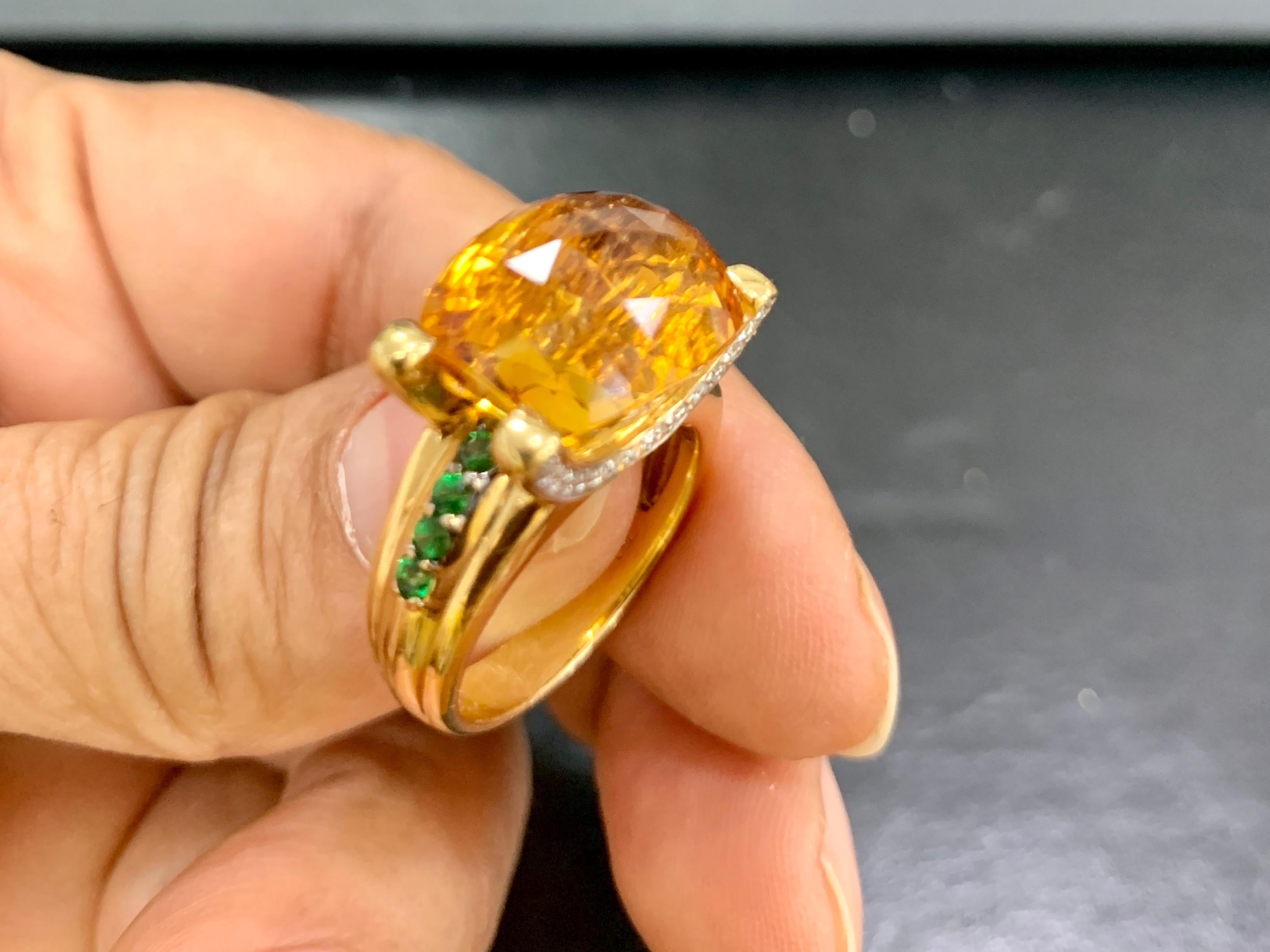 10 carat citrine ring