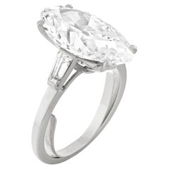 10 Carat Oval Statement Brilliant White Collector’s Grade Grandeur Diamond Ring