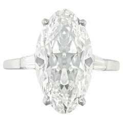 10 Carat Oval Statement Brilliant White Collector’s Grade Grandeur Diamond Ring