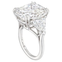 10 Carat Radiant Statement Brilliant White / D color VVS Diamond Ring