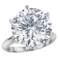 10 Carat Round Brilliant Statement Brilliant White / D color VVS   Diamond Ring