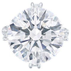 10 Carat Round Brilliant Statement Brilliant White / G color VVS  Diamond Ring