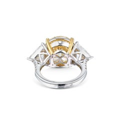 10 Carat Round Brilliant Statement Fancy Yellow 14K Gold Sunlit Royal Radiance