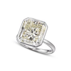10 Carat Round Brilliant Statement Fancy Yellow 14K White Gold