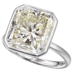 10 Carat Round Brilliant Statement Fancy Yellow 14K White Gold