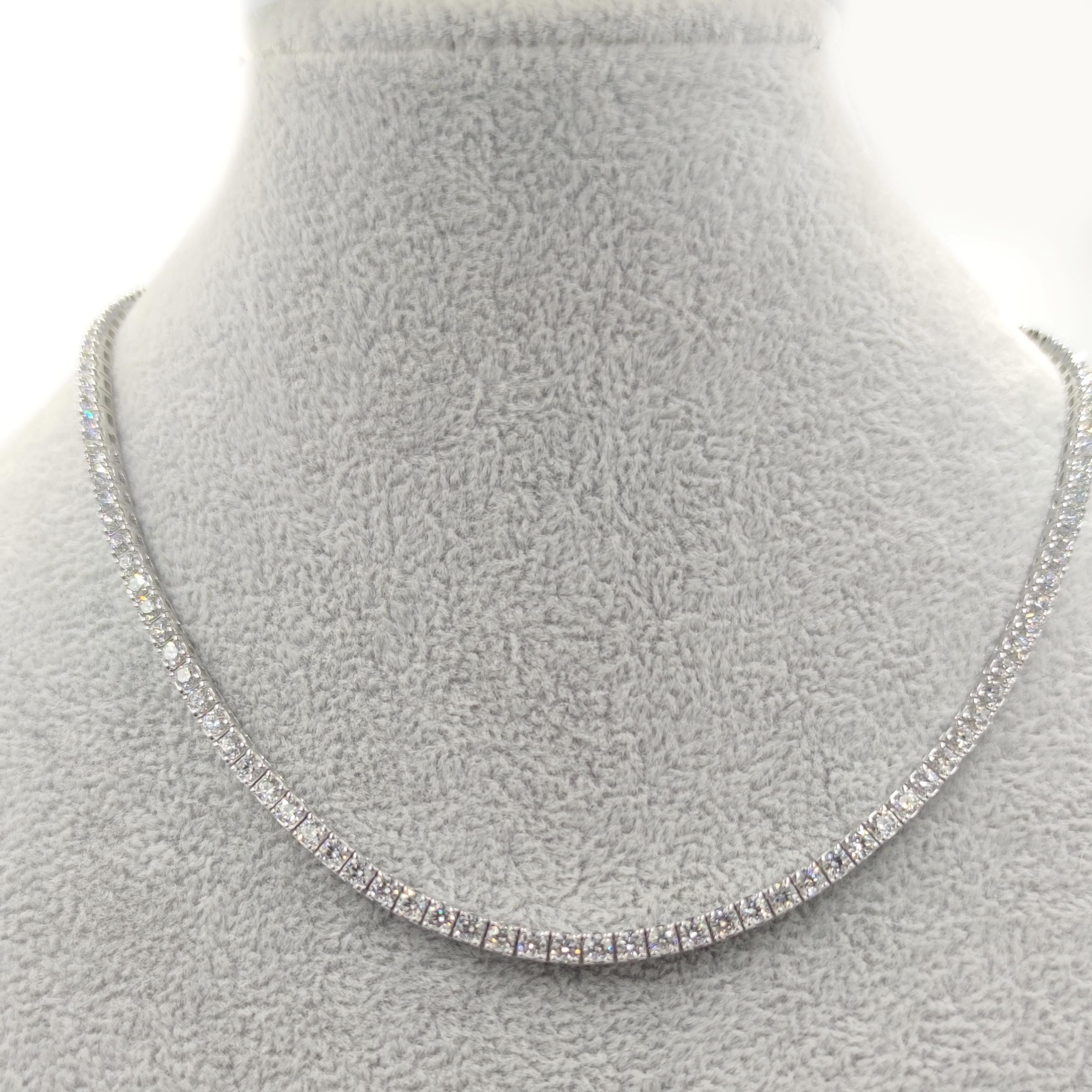 10 carat tennis necklace
