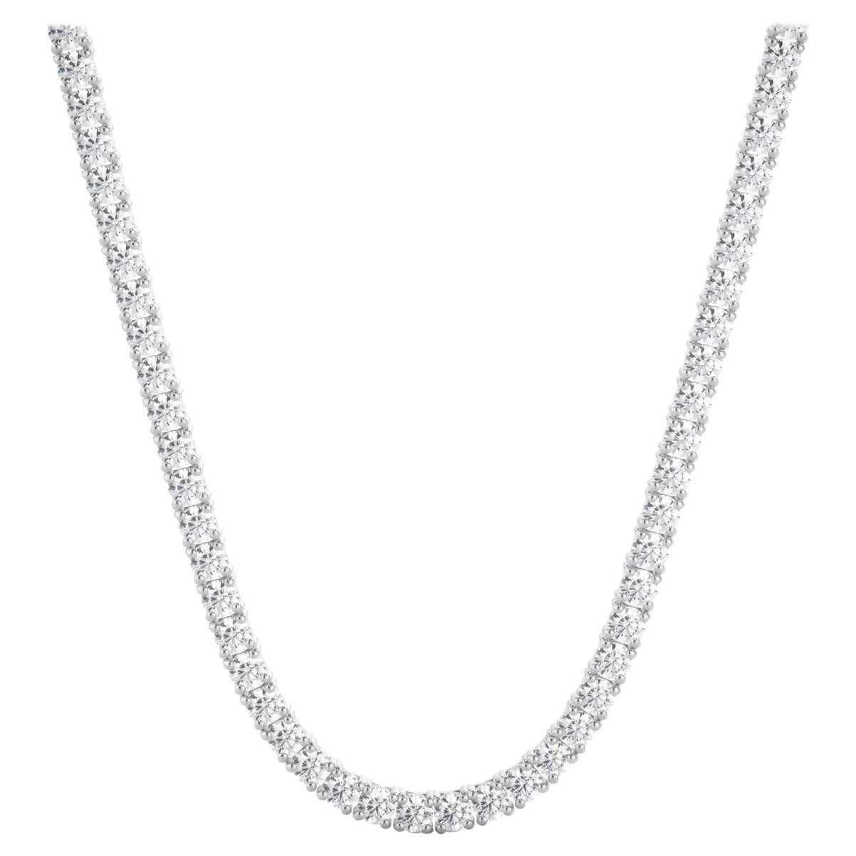 10 Karat Tennis-Diamant-Halskette