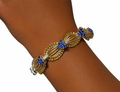 10 Carat Tiffany & Co. Sapphire and Diamond Bracelet