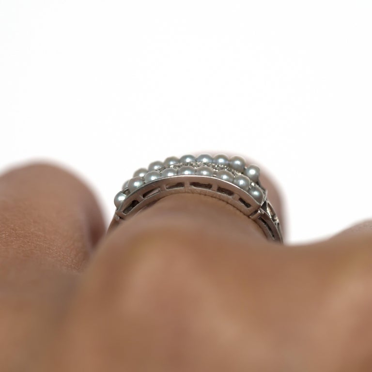 .10 Carat Total Weight Diamond Platinum Wedding Band For