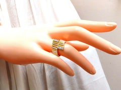 .10 Karat Röhrenförmiger Diamantring mit Rundschliff 18 Karat H/vs2*