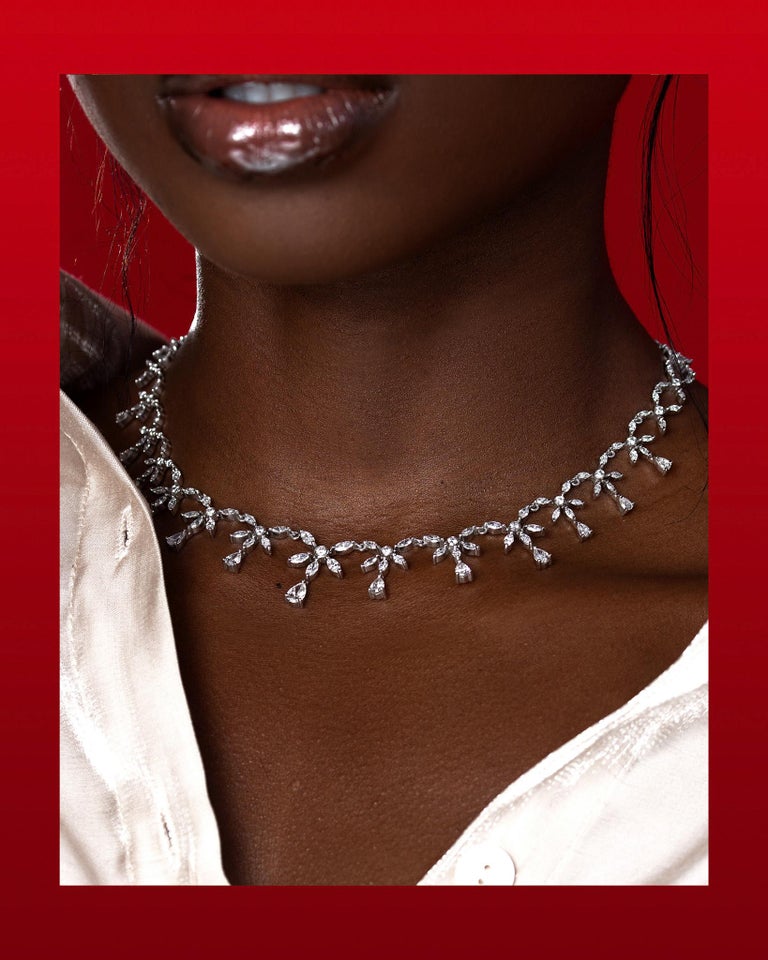 One of a Kind 10 Carat VVS Diamond Necklace For Sale at 1stDibs